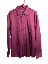 van heusen athletic fit mens button down long sleeve shirt size 17.5 34 35