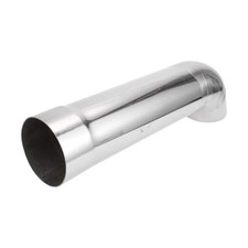 ID Inlet Turn Down Exhaust Tip T304 Stainless Steel Surface Polishing 2.99"