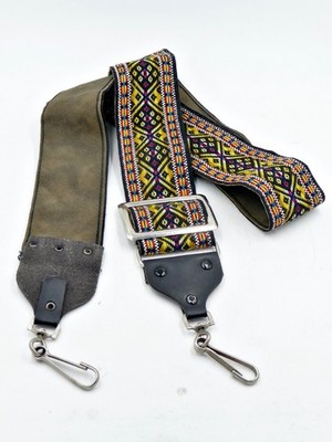 Vintage Hippie woven camera neck strap, 36'' long, gently used