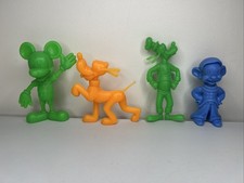 Vintage Louis Marx Disney Goofy, Dopey Dwarf, Mickey and Pluto Plastic Figures