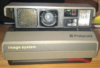 Polaroid Image System Impulse AF AutoFocus Sofortbildkamera Grau/Schwarz