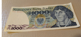 GELDSCHEINE POLEN 1982 1000 ZLOTY