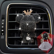 Bling Bear Air Vent Clips, Diamond Bear Car Air Fresheners Vent Clips Charms ...