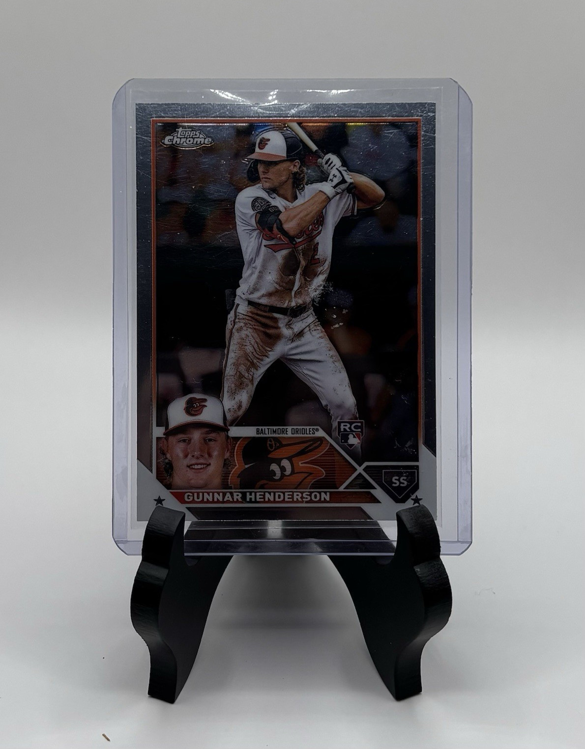 2023 Topps Chrome Gunnar Henderson #2 (RC) Batting Base Set Orioles