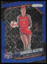 2025 Panini Prizm WNBA #81 Shakira Austin Blue Velocity Prizms