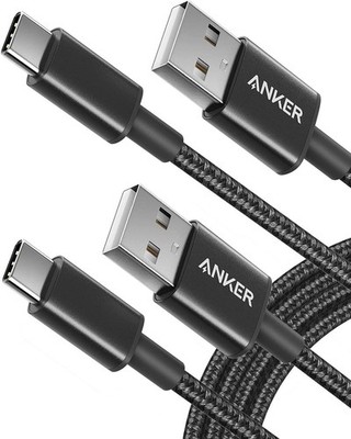 Anker USB C Kabel [2 Stück 1,8m] 3.1A USB auf USB C Kabel Nylon Geflochten