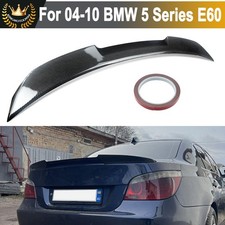 For 2004-10 Bmw E60 535i 550i Highkick Rear Trunk Spoiler Wing Carbon Fiber Look