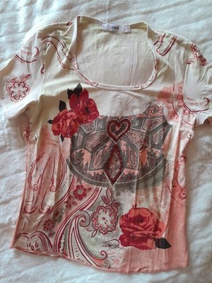 BIBA Shirt Gel/Orange/bunt Gr 38