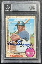 WILLIE STARGELL BGS BAS AUTH 1968 TOPPS #86 AUTOGRAPH AUTO PIRATES