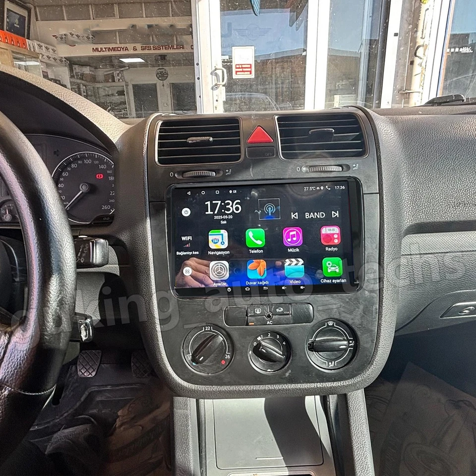 For 2007 2008 2009 VW Volkswagen GTI Android 13 Nav CarPlay Car Stereo Radio GPS Foto 3 de 4