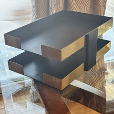 MCM Modern Eames Era 2 Niveles Smith McDonald Escritorio Bandeja de Papel Soporte Bandeja de Entrada (A20)