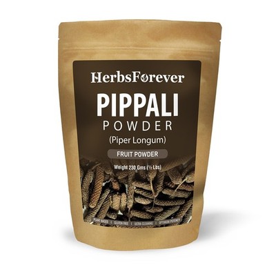 Pippali Powder   Piper Lignum   Lungs Care Herb   Vegan   230 GMS