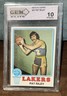 Graded By GEM Elite 10 Pristine:  1973-74 Topps - Pat Riley #21 Basketball Card