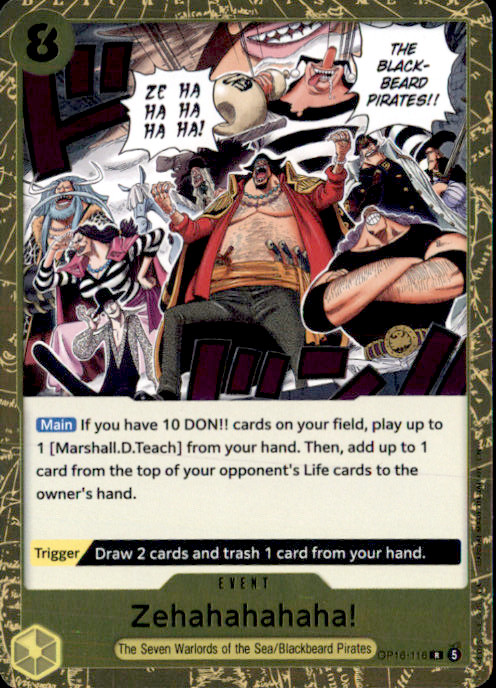 Zehahahahaha! Foil R The Time of Battle OP16-116 NM 2026