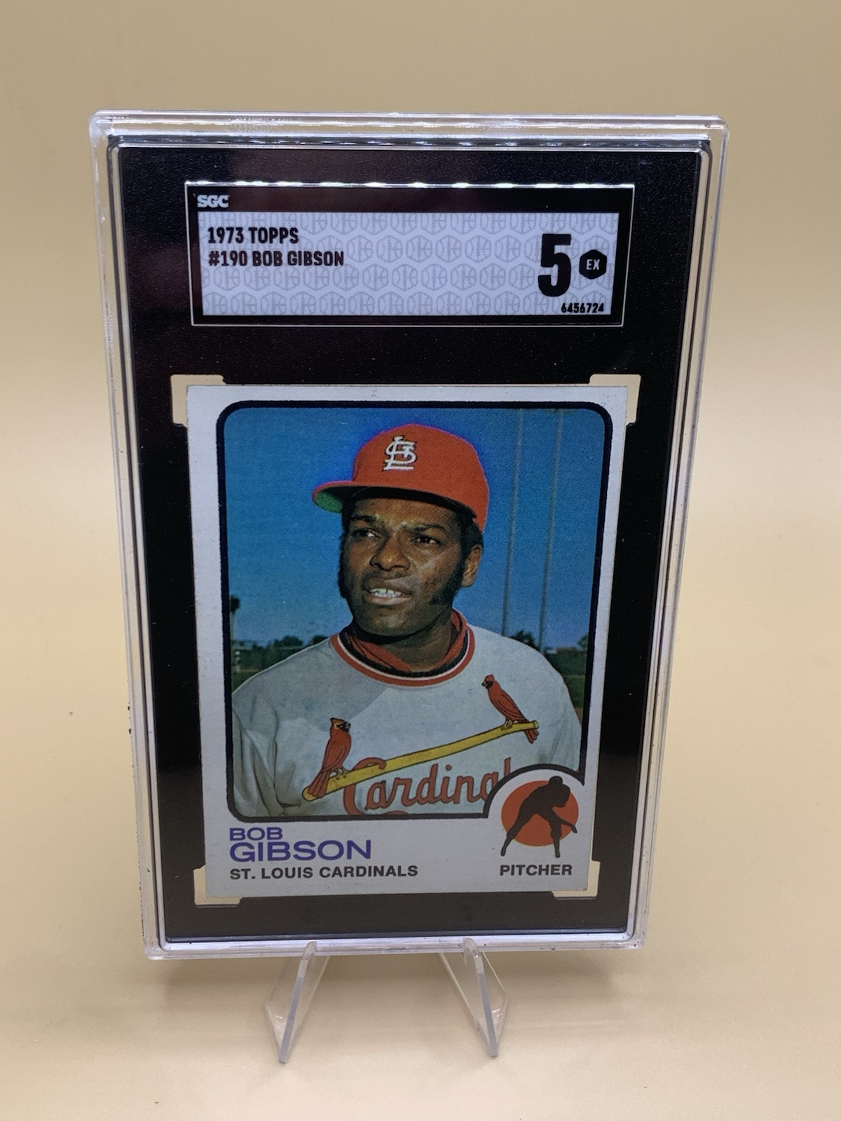 1973 Topps Bob Gibson #190 Cardinals SGC 5 EX