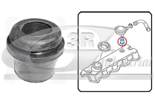 GASKET CRANKCASE VENTILATION 80709 FOR VW CARAVELLE/EUROVAN/IV/Bus/TRANSPORTER - Image 3