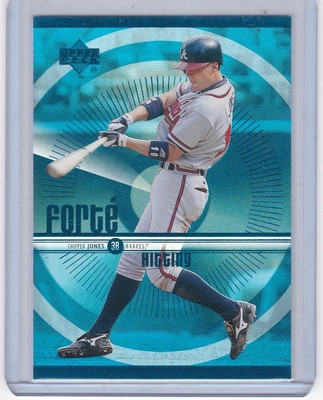 CHIPPER JONES Atlanta Braves 1999 Upper Deck Forte Blue #F6 MLB HOF Legend
