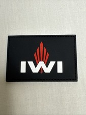 Israel IWI PVC Patch Israeli Weapons Industries Logo Galil UZI Tavor Jericho Blk