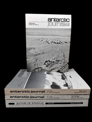 4 Book Lot Antarctic Journal Of The U.S. 1980s Scientific Exploration Ephemera