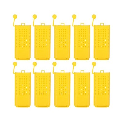 10x Plastic Queen Bee Cages Transporting Catcher Beekeeper Beekeeping Tool SET