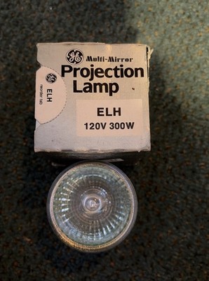NEW! GE Multi-Mirror Projection Lamp Bulb ELH 300W 120V General Electric 3B
