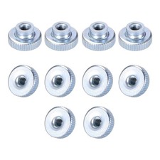 Knurled Thumb Nuts - M3 Round Knobs with Zinc Plating - 10Pcs