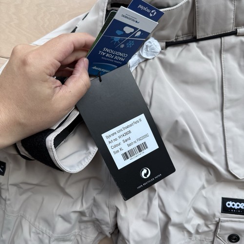 Dope Iconic Snow Pants XL Khaki Snowboard Ski Insulated Winter Outerwear NWT - Picture 6 of 9