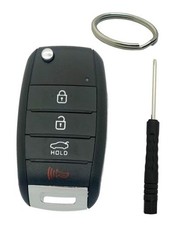 Flip Key Fob Shell Case Replacement Fits for Kia Optima Sorento Sportage Rio 1
