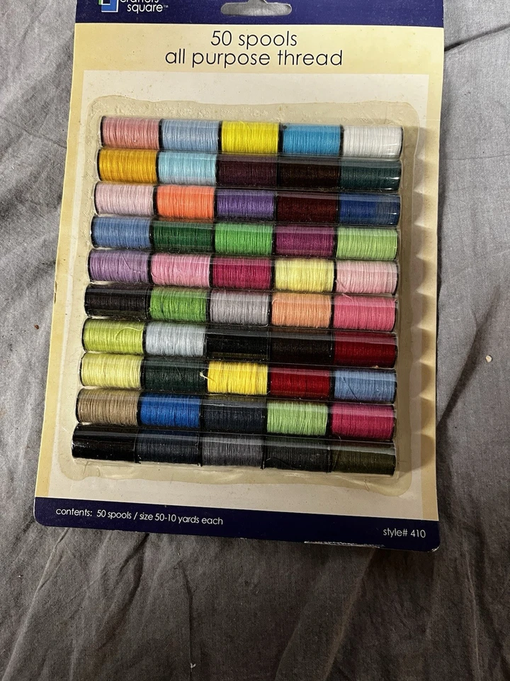 Crafters Square 50 Spools Of All Purpose Thread New - Image 2 of 3