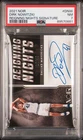 Panini 2021-22 Noir Dirk Nowitzki Reigning Nights RN-DNW Auto PSA 7 Mavs