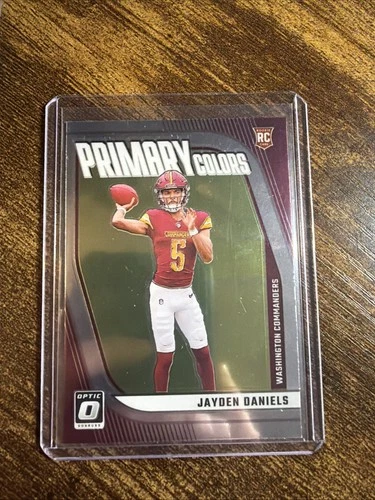 JAYDEN DANIELS PRIMARY COLORS 2024 DONRUSS OPTIC ROOKIE