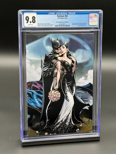 Batman #50 CGC 9.8 (2018) - Catwoman Wedding - J Scott Campbell Edition F