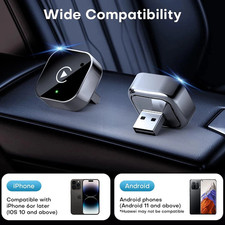 USB Auto Wireless CarPlay Adapter For Apple Android Wireless Dongle Plug   Play