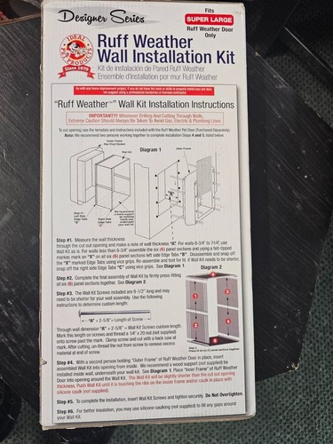 Ideal Pet Products Designer Serie Ruff-Weather Tür Wand Installation Kit -- SL S - Bild 2 von 5
