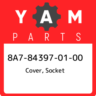 8A7-84397-01-00 Yamaha Cover, socket 8A7843970100, New Genuine OEM
