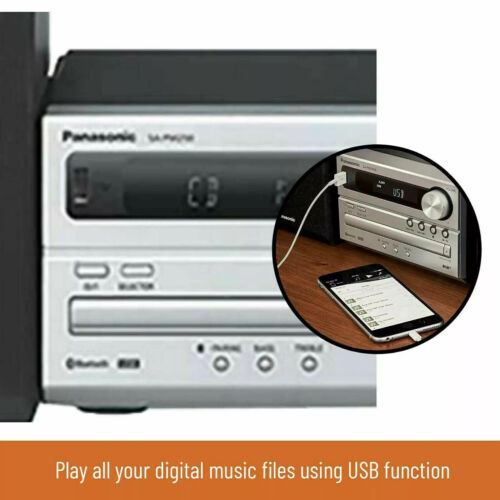 Panasonic Hi Fi Stereo System Radio FM AM Bluetooth CD MP3 USB Sound System NEW - Picture 11 of 12
