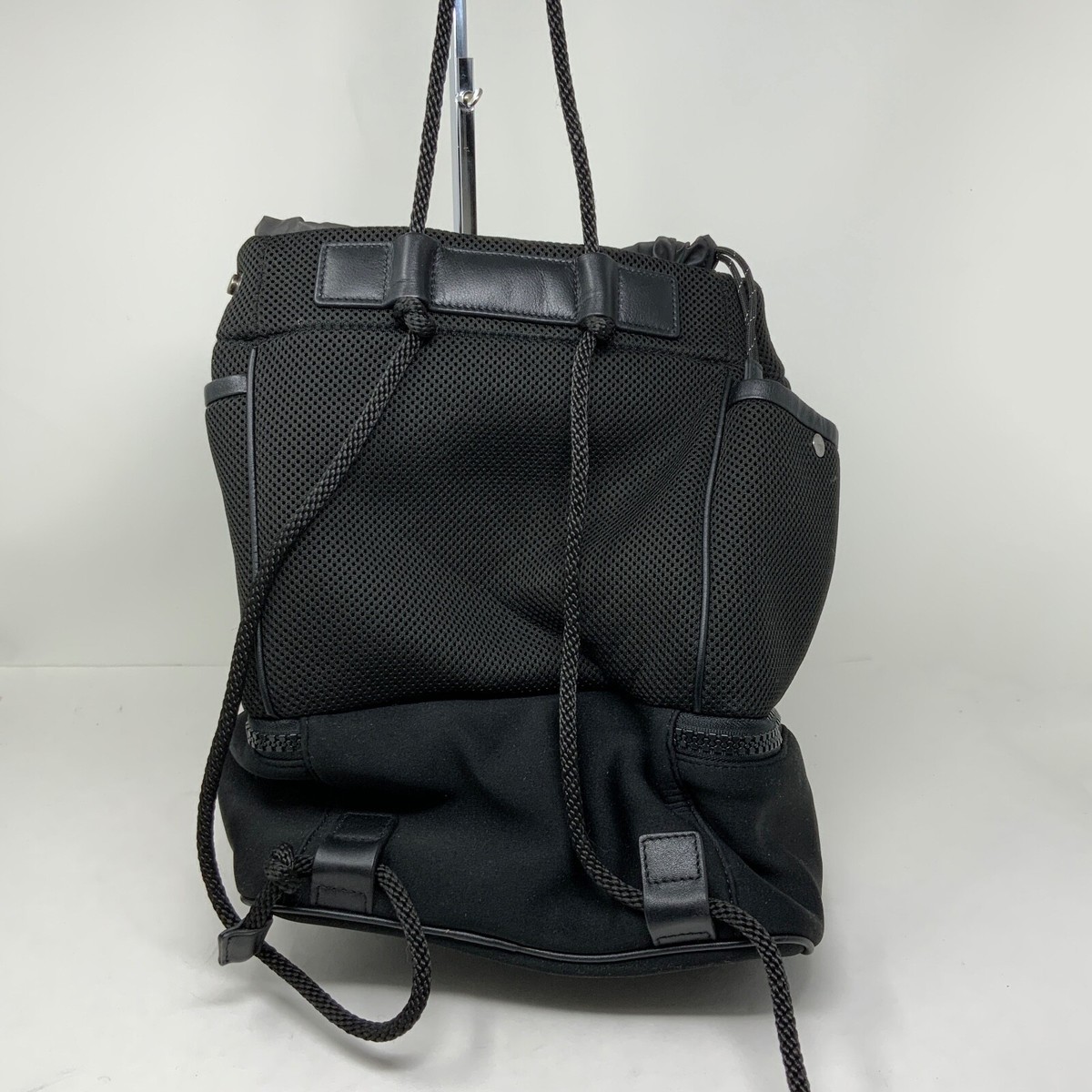 Transience Plunge Black Mesh Lightweight Travel Everyday Drawstring Backpack Stahlsac B.V.I. Mesh BackPack Perfect for Snorkeling Gear  main image 3
