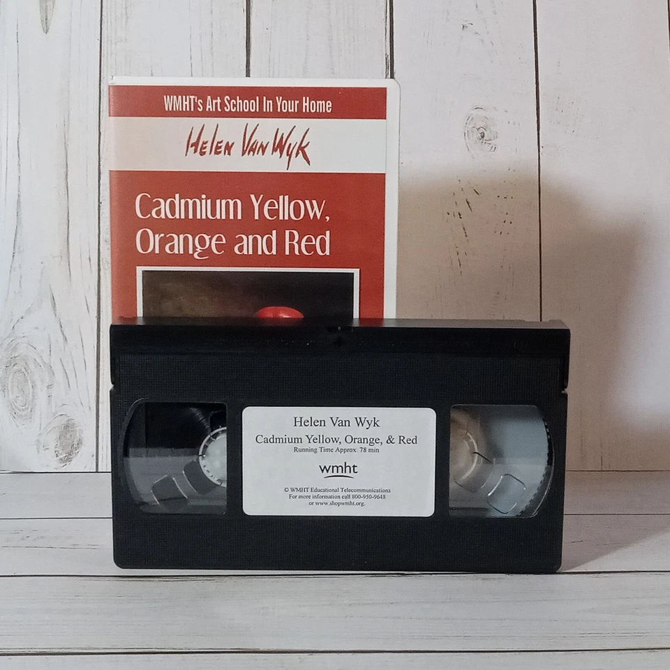 Helen Van Wyk Cadmium Yellow Orange & Red VHS Tape PBS Instructional / Painting - Image 2 of 4