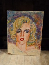MARILYN MONROE,Movie Star,Drag Queen icon,Acrylc&Glittr Pntng,18-14