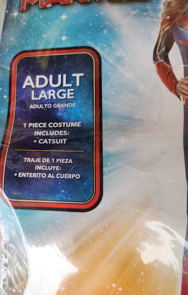 Rubies Captain Marvel Movie Superhero Suit Adult Womens Halloween