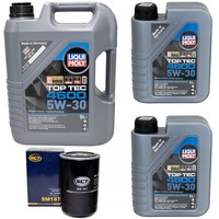 MotoröL Set Top Tec 4600 5W-30 Liqui Moly 7 Liter + ÖLfilter FüR LDV 400 Bus 2.5