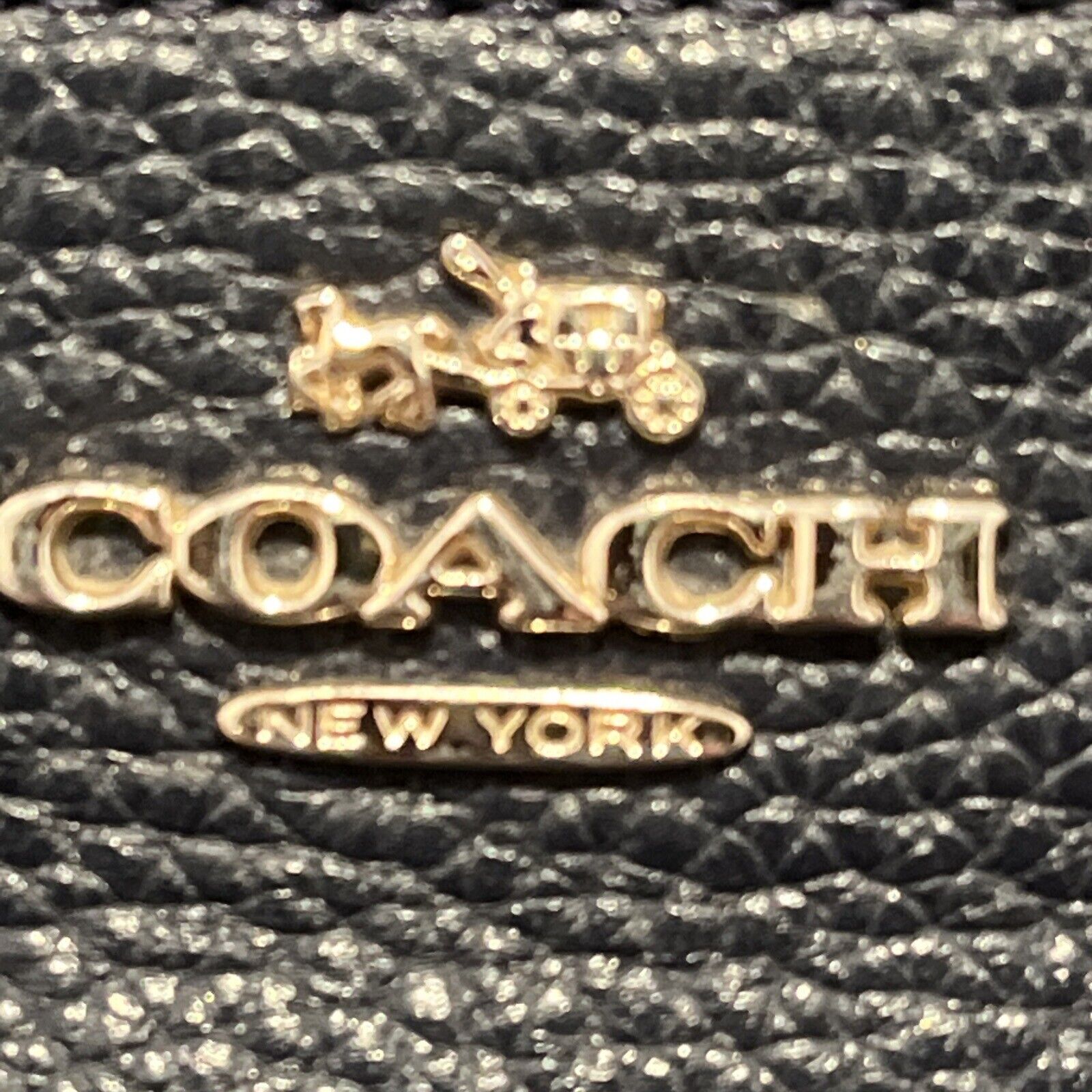 Coach Prairie Satchel Black Pebbled Leather Cross… - image 5