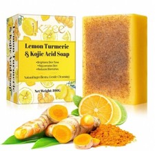 Lemon Turmeric  Kojic Acid Brightening Soap, Dark Spot Remover, Kojic Acid Soap