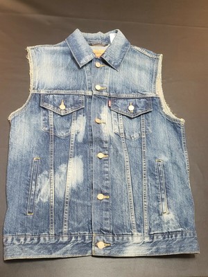 denim vest ebay