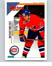 1993-94 Panini Stickers Hockey  #20 Benoit Brunet  Montreal Canadiens V83217