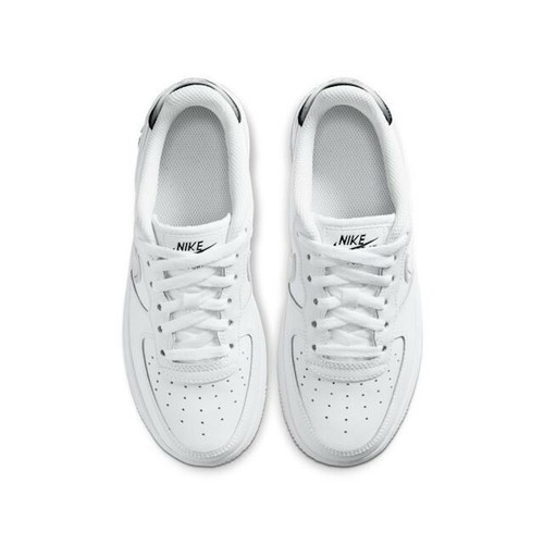 Nike Air Force 1 GS UK 5 EUR 38 White Black Metallic CZ4206 100 New - Picture 2 of 6