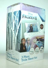 DISNEY FROZEN II 3 PIECE TWIN SHEET SET MICROFIBER GIRLS KIDS