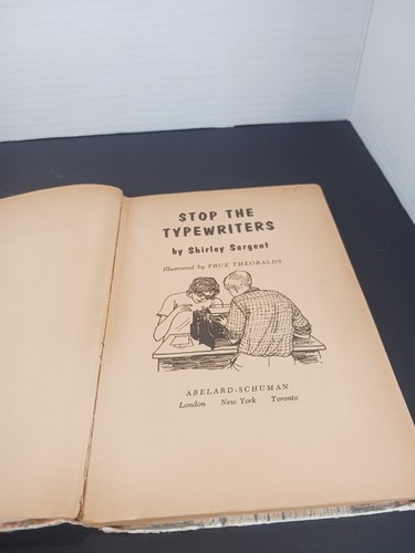 Vintage 1963 Stop The Typewriters Hardcover Book By Shirley Sargent Ex Library - Picture 7 of 11
