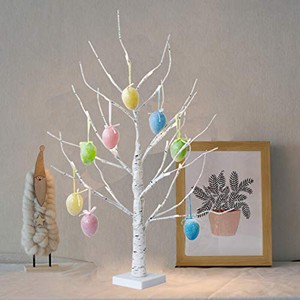 Easter Tree Decorations With Lights Led Light Up Twig Tree For