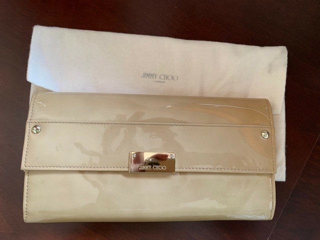 jimmy choo patent leather clutch